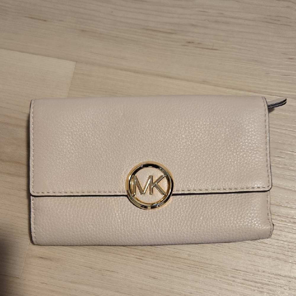 Michael Kors Leather Wallet, Blush Pink